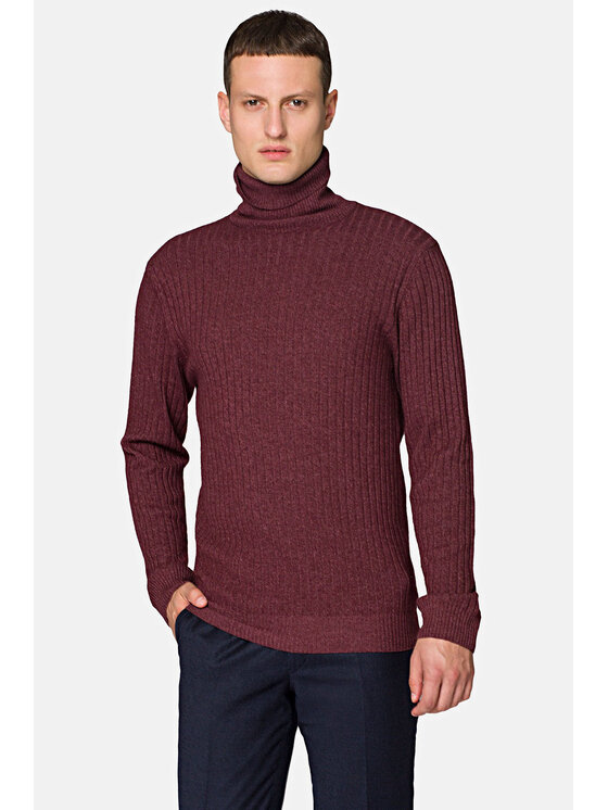 Lancerto Lancerto Golf Foster Bordowy Regular Fit