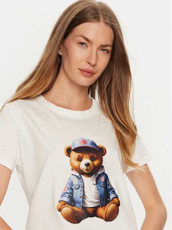 ViCOLO ViCOLO Тишърт RS0026 Бял Regular Fit