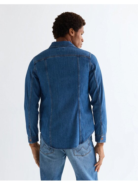 Wrangler Wrangler Camicia WRANGE Blu Regular Fit