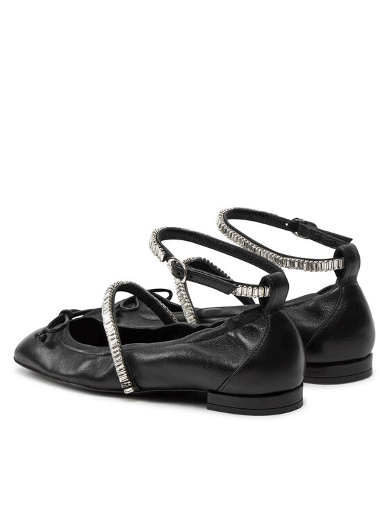 Stuart Weitzman Stuart Weitzman Baleriny Stefannie Balet Flat SI443 Czarny