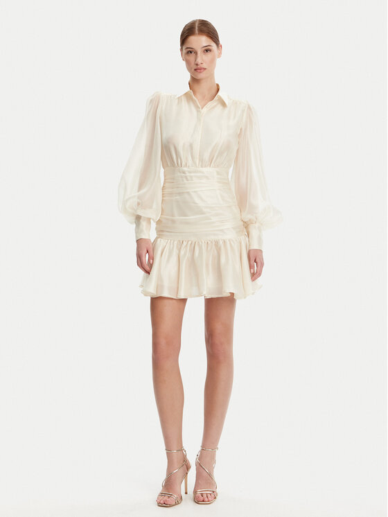 BARDOT BARDOT Koktel haljina 59720DB Écru Regular Fit