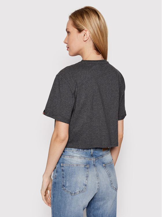 Ellesse Ellesse Тишърт Alberta SGS04484 Сив Cropped Fit