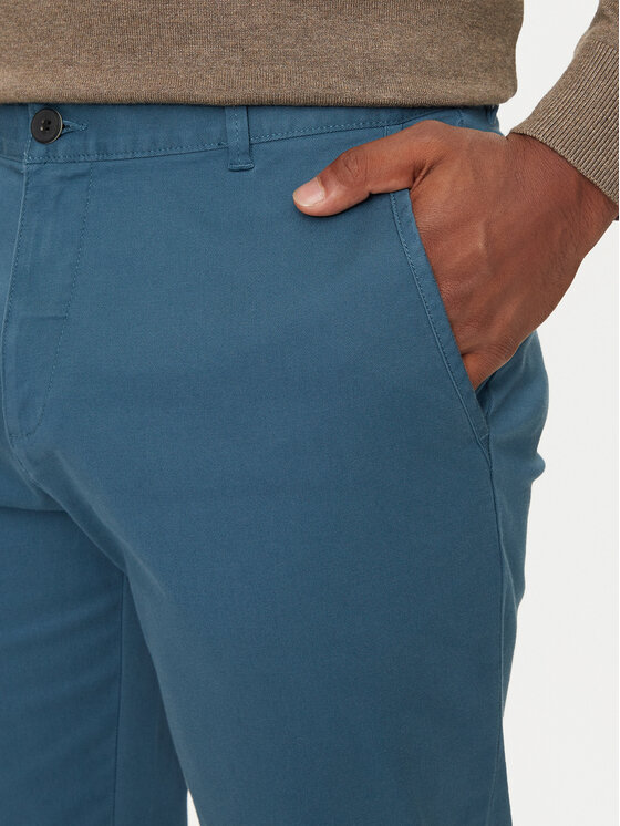 Sisley Sisley Pantaloni chino 4AIHSF021 Blu Slim Fit
