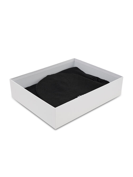 Calvin Klein Calvin Klein Set Schal und Mütze Basic Wool Beanie+Scarf K50K507552 Schwarz
