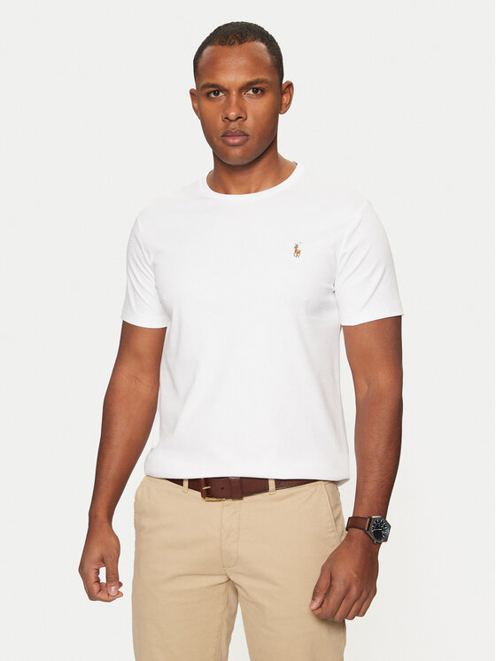 Férfi Póló Polo Ralph Lauren, Méret: L, Fehér, 710740727