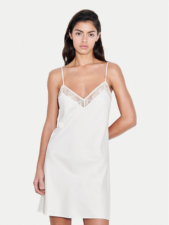 Chantelle Chantelle Νυχτικό Orchids C11U40 Εκρού Regular Fit