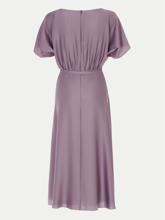 Swing Swing Sukienka koktajlowa 5AH10200 Fioletowy Loose Fit