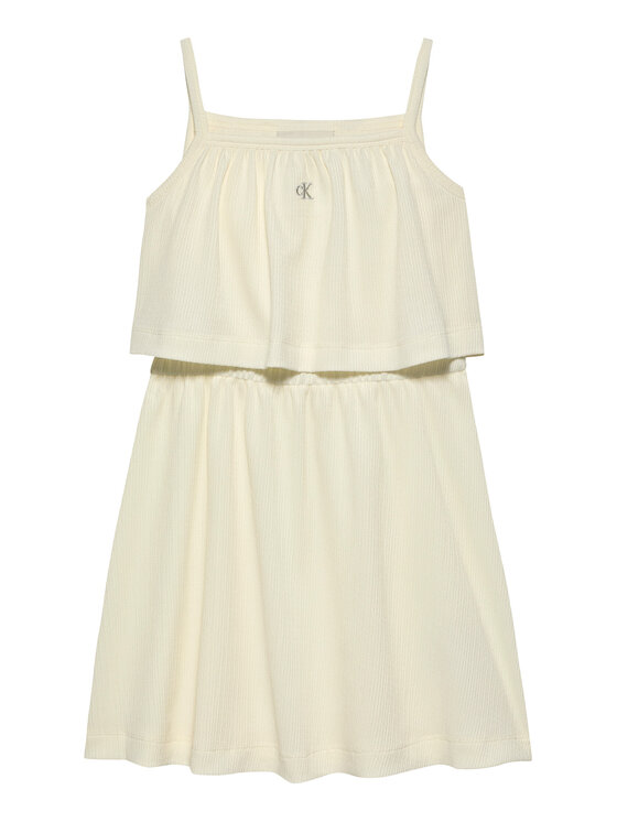 Calvin Klein Jeans Calvin Klein Jeans Sommerkleid IG0IG02903 Beige Regular Fit