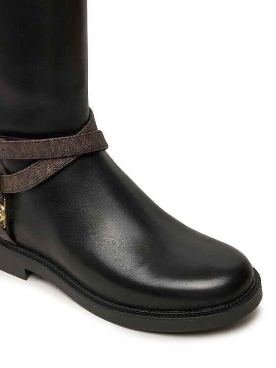 MICHAEL Michael Kors MICHAEL Michael Kors Kozaki Abigail Leather Riding Boot 40F4ABMB7L Czarny