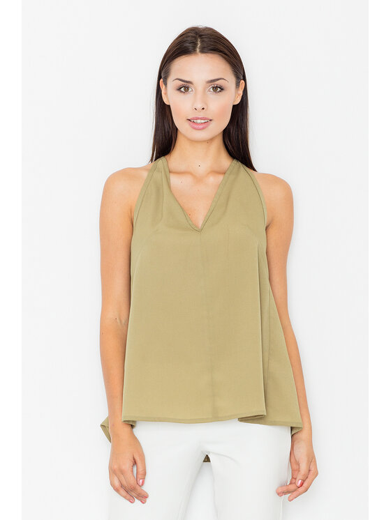 FIGL FIGLFIGL Blusa M480 Cachi Regular Fit