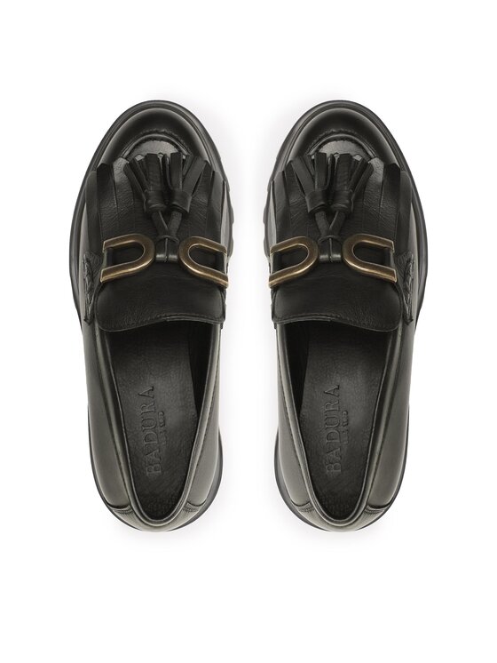 Badura Badura Loafersy 22SS24 Czarny