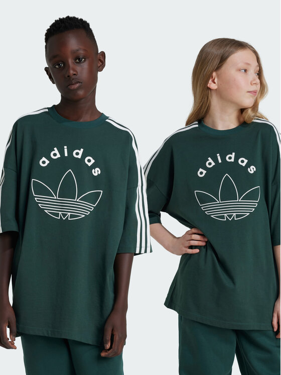 adidas adidas T-Shirt 136767 Zielony ciemny Loose Fit
