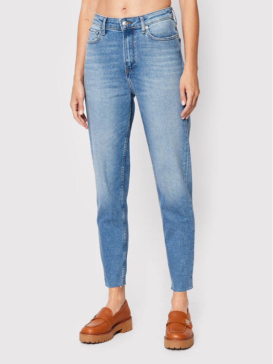 Tommy Hilfiger Tommy Hilfiger Τζιν Gramercy WW0WW35525 Μπλε Mom Fit