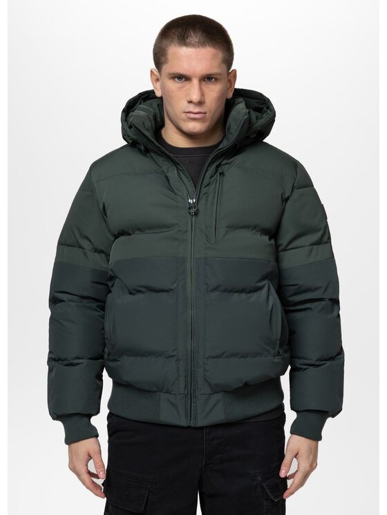 PITBULL PITBULL Kurtka przejściowa PATTON Zielony Regular Fit