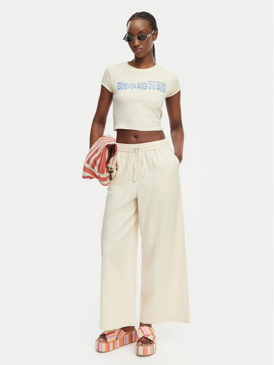 Billabong Billabong Marškinėliai Baby EBJKT00119 Šviesiai smėlinė Slim Fit