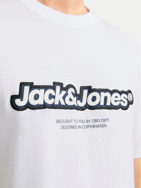 Jack & Jones Jack & Jones T-Shirt Vesterbro 12265740 Biały Relaxed Fit