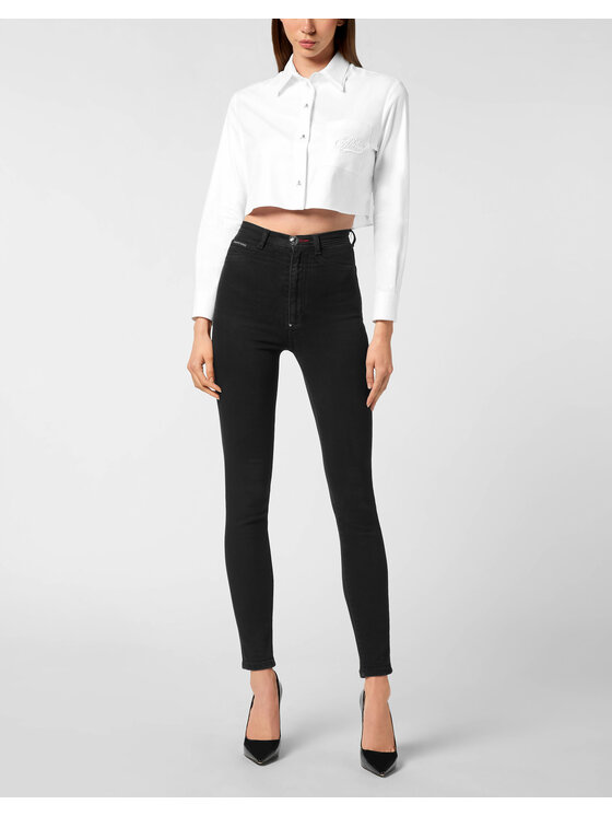 PHILIPP PLEIN PHILIPP PLEIN Koszula 26471 Biały Fitted Fit