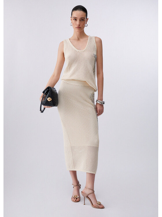 Liu Jo Liu Jo Gonna maxi CA6233MS042P9572 Crema Regular Fit