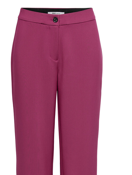 ONLY ONLY Spodnie materiałowe Casey 15338822 Fioletowy Cropped Fit