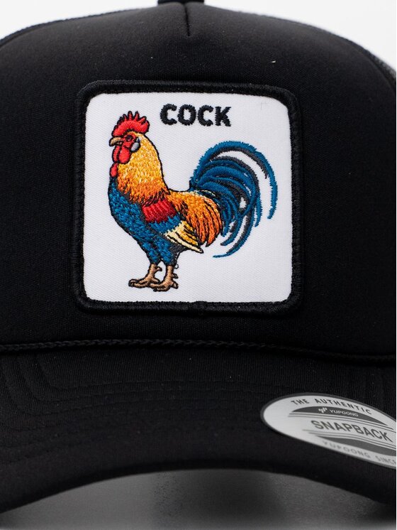 MyStars MyStars Czapka z daszkiem z Kogutem Cock Czarny