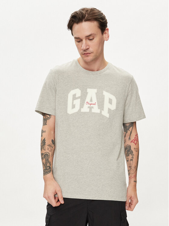 Gap Gap T-Shirt 471777-06 Šedá Regular Fit