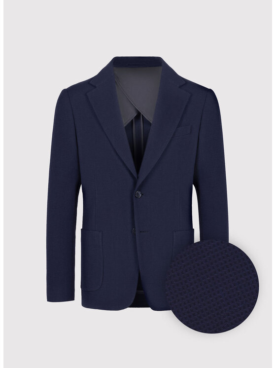 Pako Lorente Pako Lorente Marynarka P26SP-3X-025 Granatowy Slim Fit