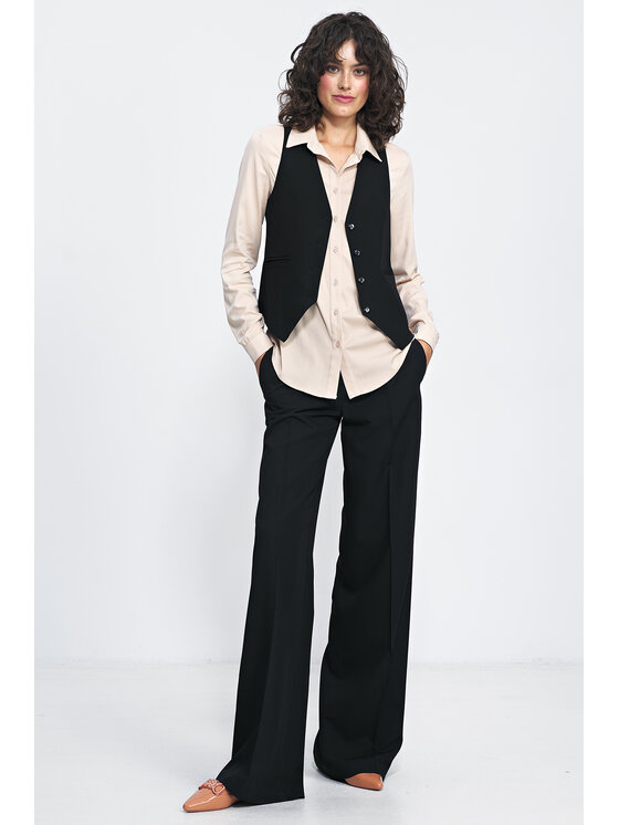 NIFE NIFE Obleková vesta KA03 Černá Classic Fit