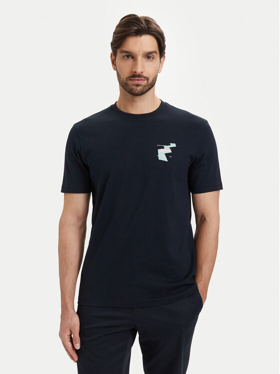 BOSS BOSS Футболка Movement 50561872 Cиній Regular Fit