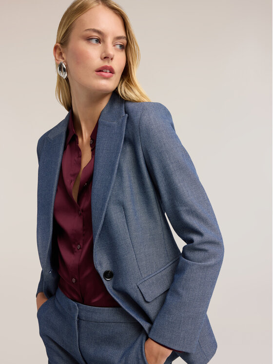 Motivi Motivi Marynarka Q120Q001160N004 Turkusowy Regular Fit