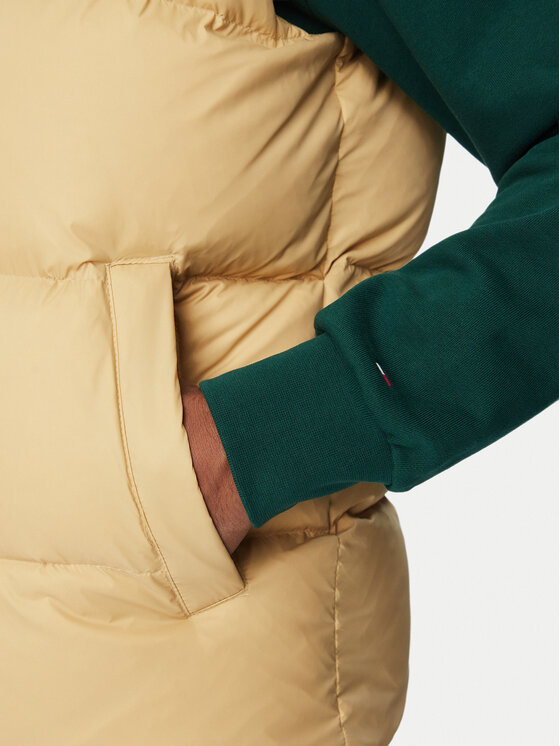 Tommy Jeans Tommy Jeans Sportinė liemenė DM0DM20465 Šviesiai smėlinė Regular Fit