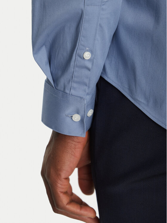 Calvin Klein Calvin Klein Košulja Poplin Stretch Slim Shirt K10K108229 Plava Slim Fit