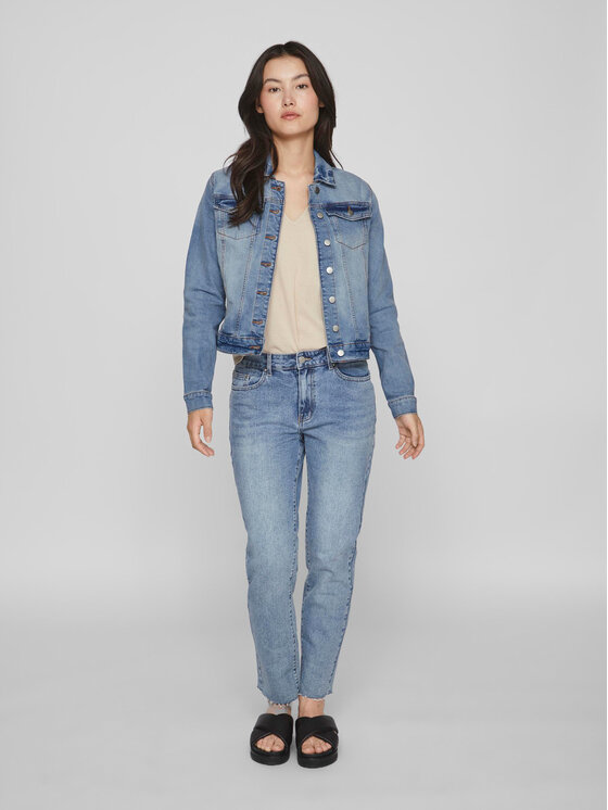Vila Vila Jeansjacke Show 14088911 Blau Regular Fit