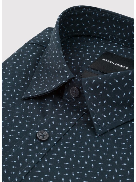 Pako Lorente Pako Lorente Koszula P25WF-1X-038 Granatowy Slim Fit