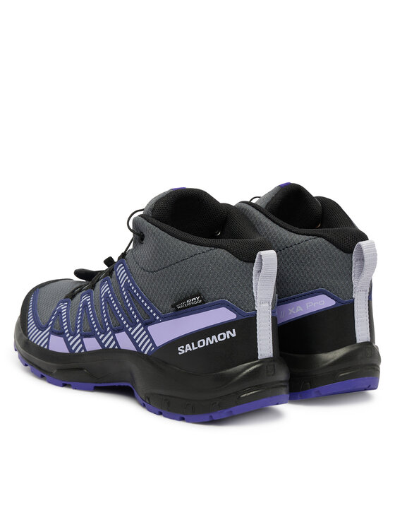 Salomon Salomon Trekingová obuv Xa Pro V8 Mid Waterproof L47857300 Sivá