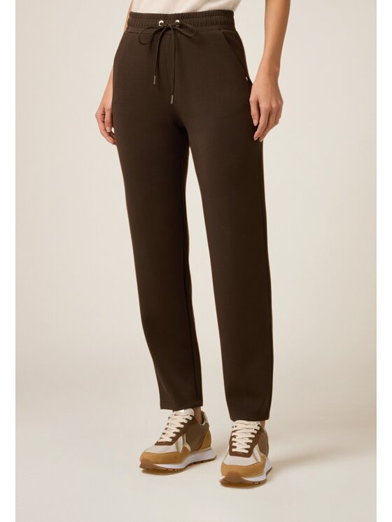 Oltre Oltre Pantaloni di tessuto P827J002381N032 Marrone Regular Fit