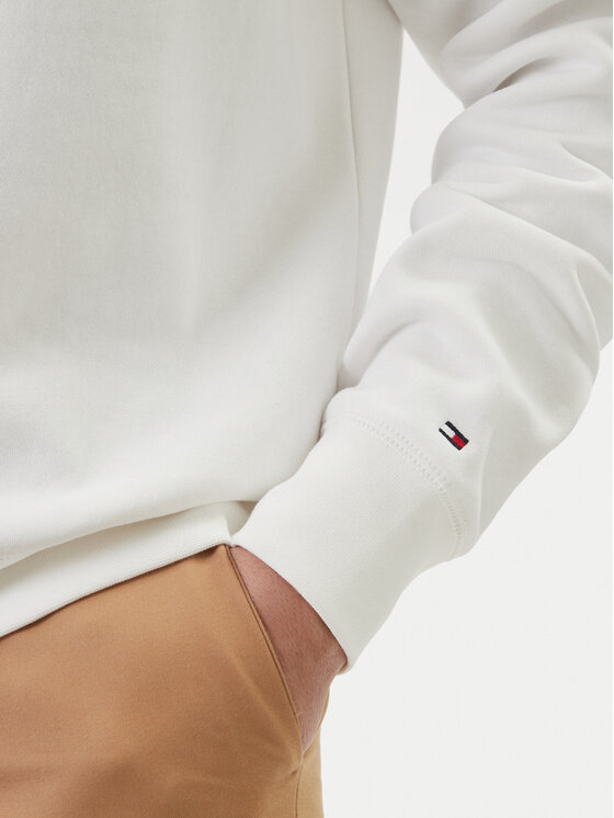 Tommy Hilfiger Tommy Hilfiger Bluză Logo MW0MW11596 Alb Regular Fit