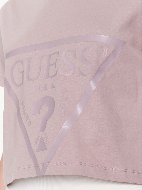 Guess Guess Tričko Adele V2YI06 K8HM0 Ružová Boxy Fit