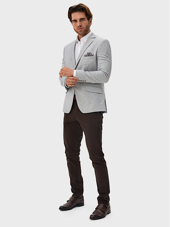 Evenemen Evenemen Marynarka Passa Szary Slim Fit