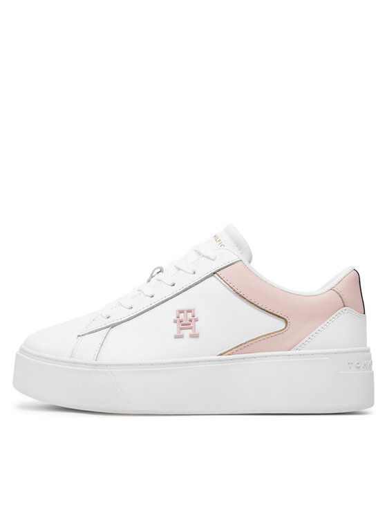 Tommy Hilfiger Tommy Hilfiger Sneakersy Th Platform Court Sneaker FW0FW07910 Biały