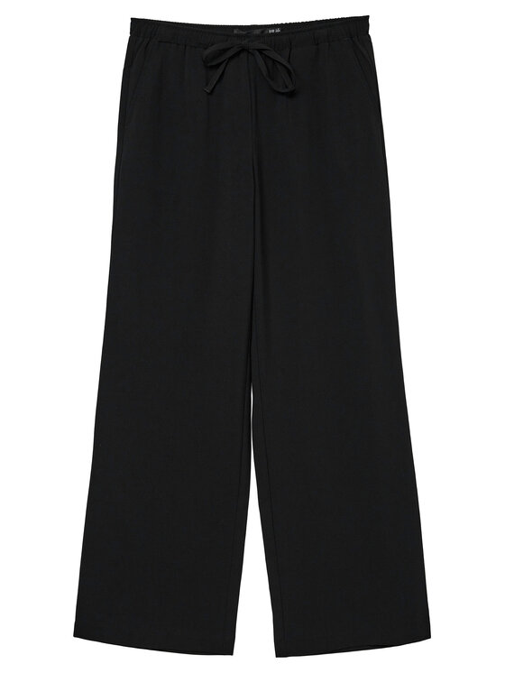 Vero Moda Vero Moda Hlače iz tkanine Milly 10331924 Črna Wide Leg