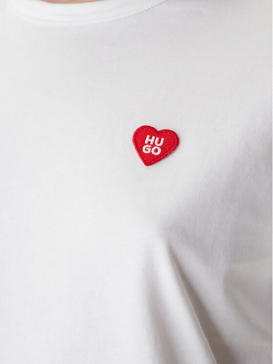 HUGO HUGO T-krekls Damacia 50562145 Balts Regular Fit