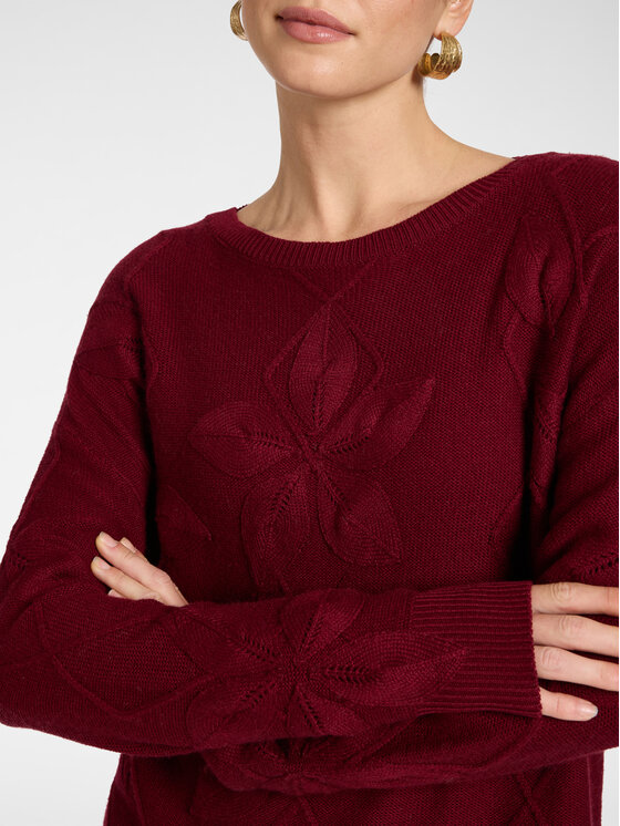 Elena Mirò Elena Mirò Maglione M100Z000865N036 Bordeaux Regular Fit