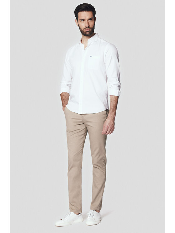 Lancerto Lancerto Chinosy Maroko SP082124000005 Beżowy Slim Fit