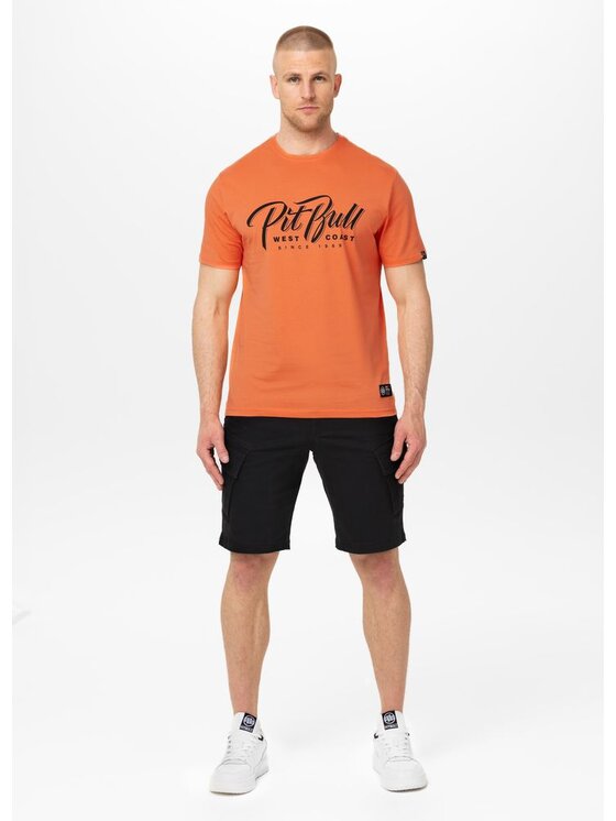 PITBULL PITBULL T-Shirt AUTOMATIC Pomarańczowy Regular Fit