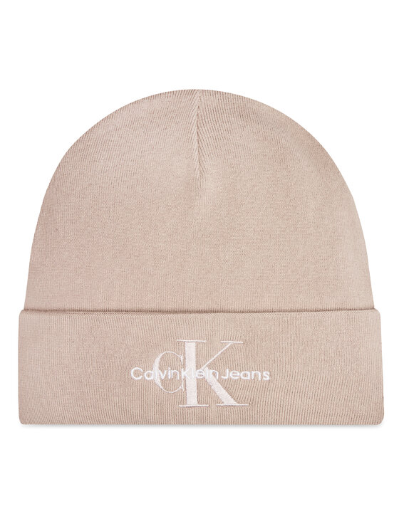 Căciulă Calvin Klein Mono Logo Embro K60K612668 Bej