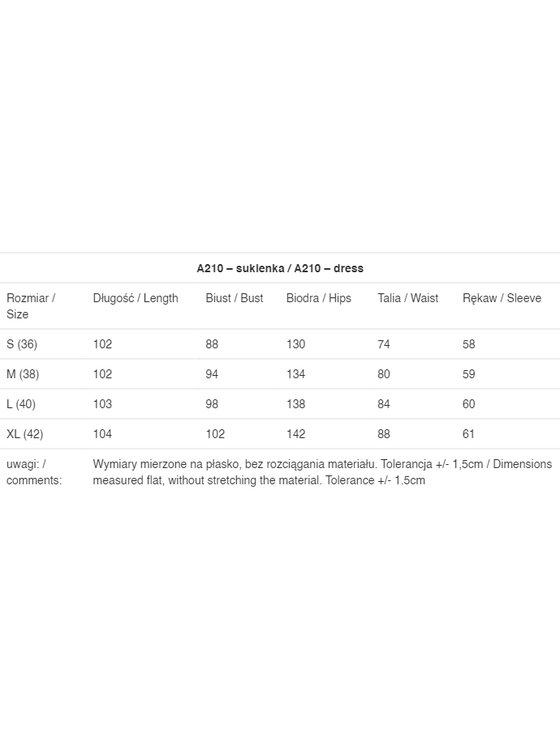 Awama Awama Vestito di maglia A210 Grigio Basic Fit