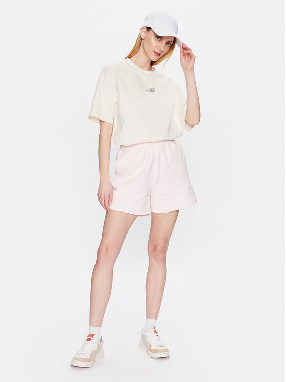 New Balance New Balance Tricou WT31511 Bej Oversize