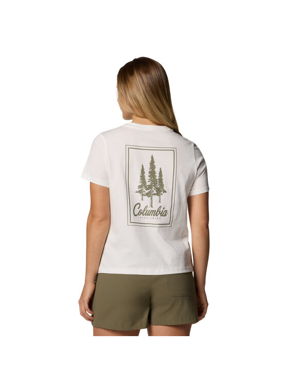 Columbia Columbia T-Shirt Columbia Rolling Bend Graphic SS Tee Beżowy Regular Fit