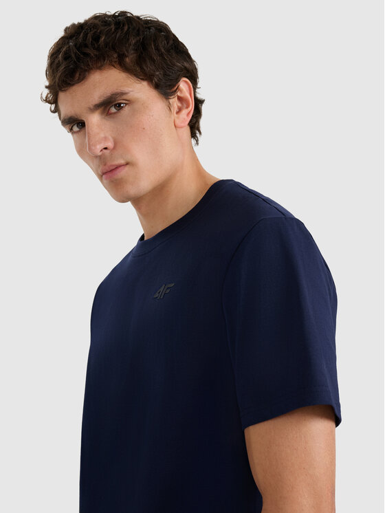 4F 4F T-Shirt NOS Granatowy Regular Fit