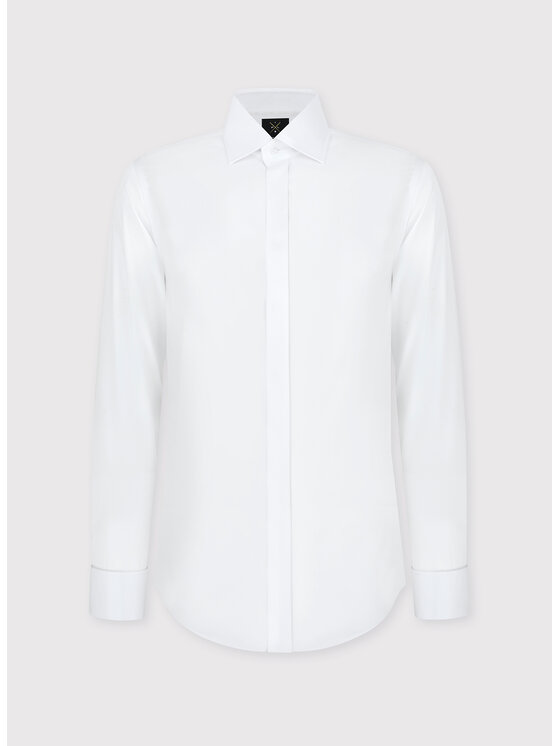 Pako Lorente Pako Lorente Koszula P000B-1X-408 Biały Slim Fit